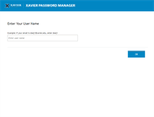 Tablet Screenshot of password.xavier.edu